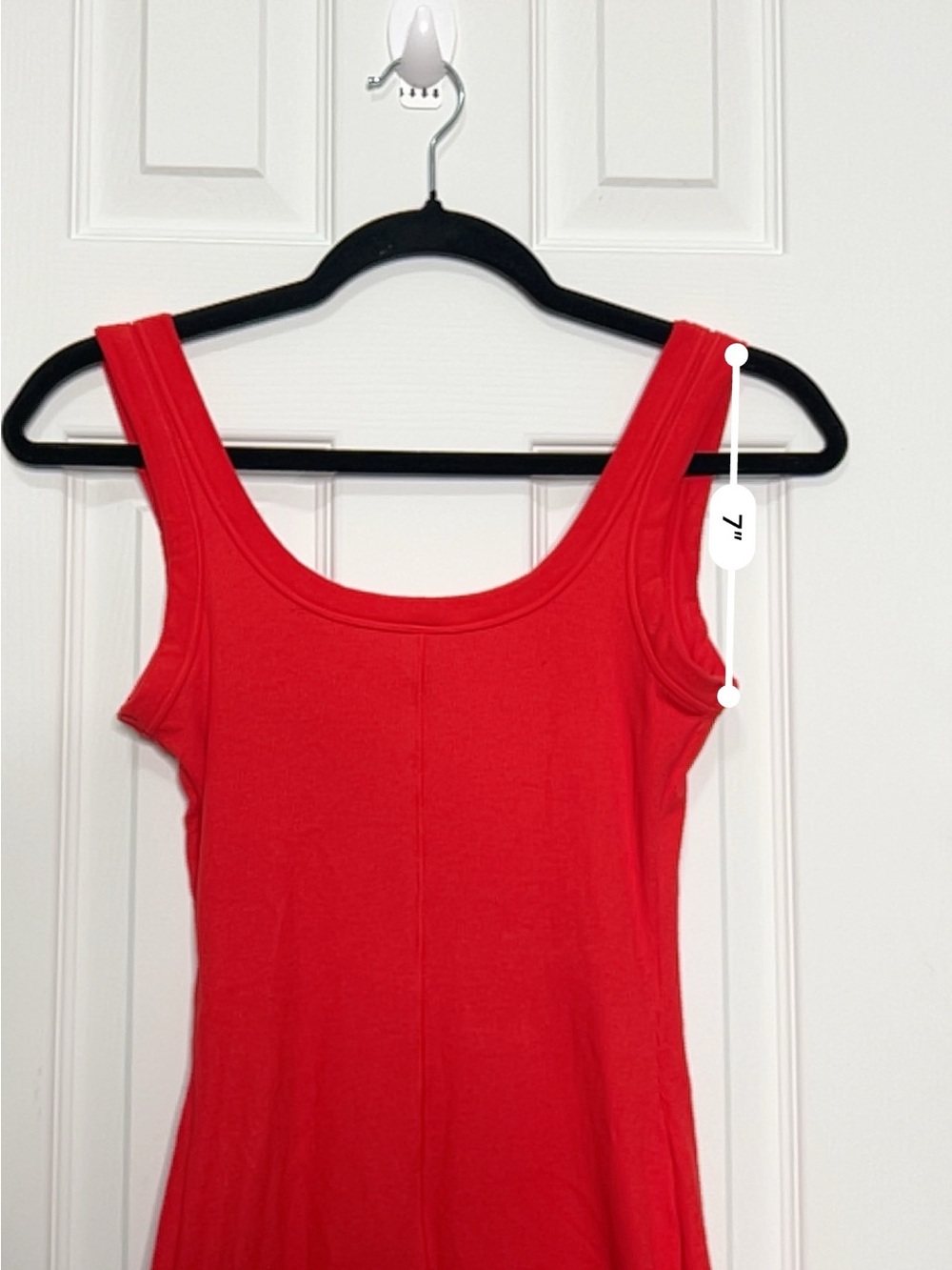 SKIMS Red Ribbed Tank Romper Shorts Bodysuit Size S - Picture 7 of 9